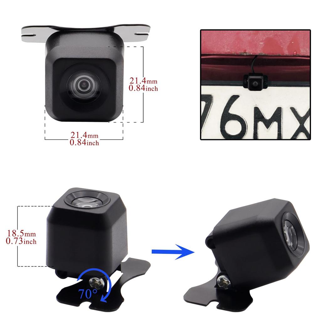 Rear Camera, Rear Camera, Parking Camera, Night Vision, Waterproof, IP68 Dustproof, Visible At Night,