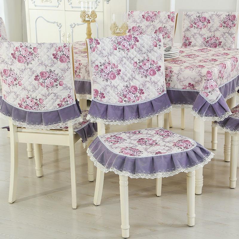 1PCS Lace Dining Chair Covers Removable Washable Spandex Jacquard Chair Protector Mat for Home Wedding Party Banquet