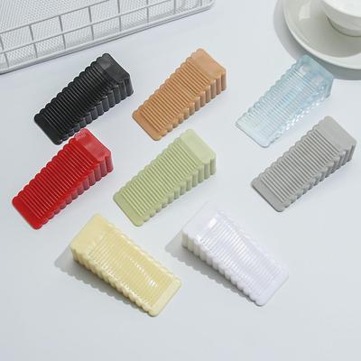 ABS Silicone Non Punching Anti-Collision Door Wedge Door Stopper Wall Protector Floor Block