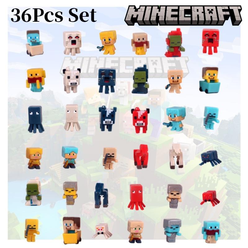 Minecraft Toy Building Blocks Collection Creeper And Ender Dragon Figurines