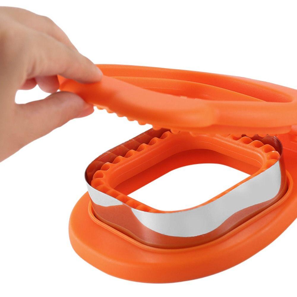 Flip Design Square Sandwich Cutter Bear Shape Bread Mold Kawaii Sandwich Press Mould Lunch