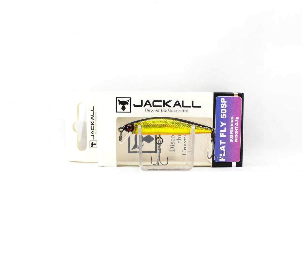Jackall Flat Fly 50SP Suspend Lure HL Gold & Black (6512)