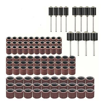 102 Pcs Sanding Band Sand Drum Rotary Abrasive Sanding Ring Grinding Polishing Tool