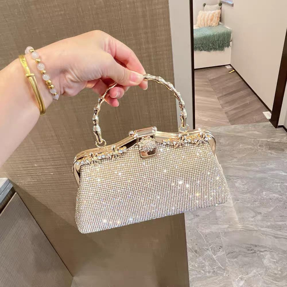 Rhinestone dinner clutch bag women 2025 new mother handbag banquet cheongsam bag