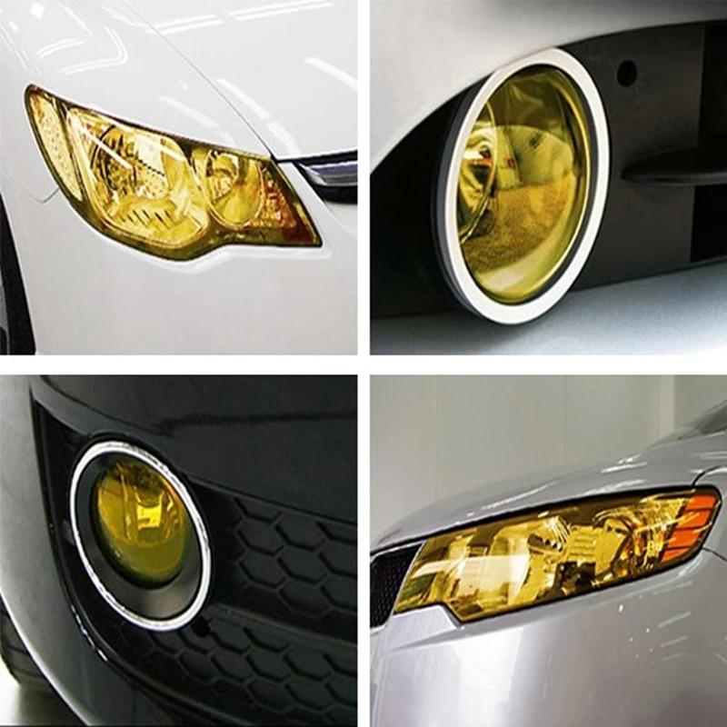 Headlights Protective Film Vinyl Film Sticker Auto Headlight Taillight Film Tint Vinyl Sheet Sticker Universal Multicolor