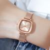 Simple Casual Women'S Watch Mesh Belt High-End Quartz Watch Waterproof Small Sugar Cube Women'S Watch