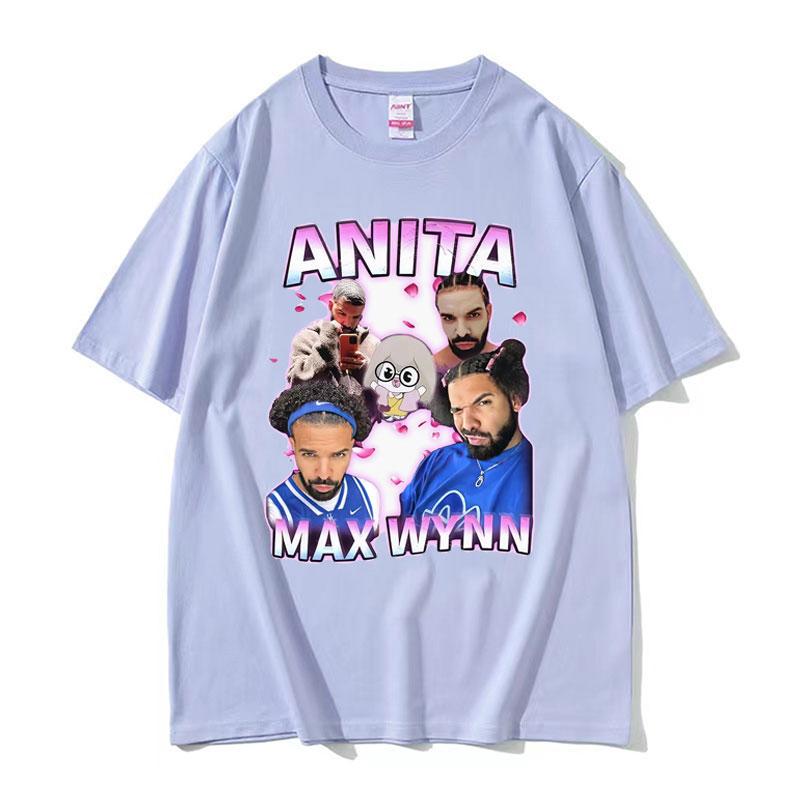Anita Max Wynn Drake Funny Meme Graphic Tshirts Men Womens Vintage Hip Hop Style Tshirt 100 Cotton Short Sleeve T Shirt Tops