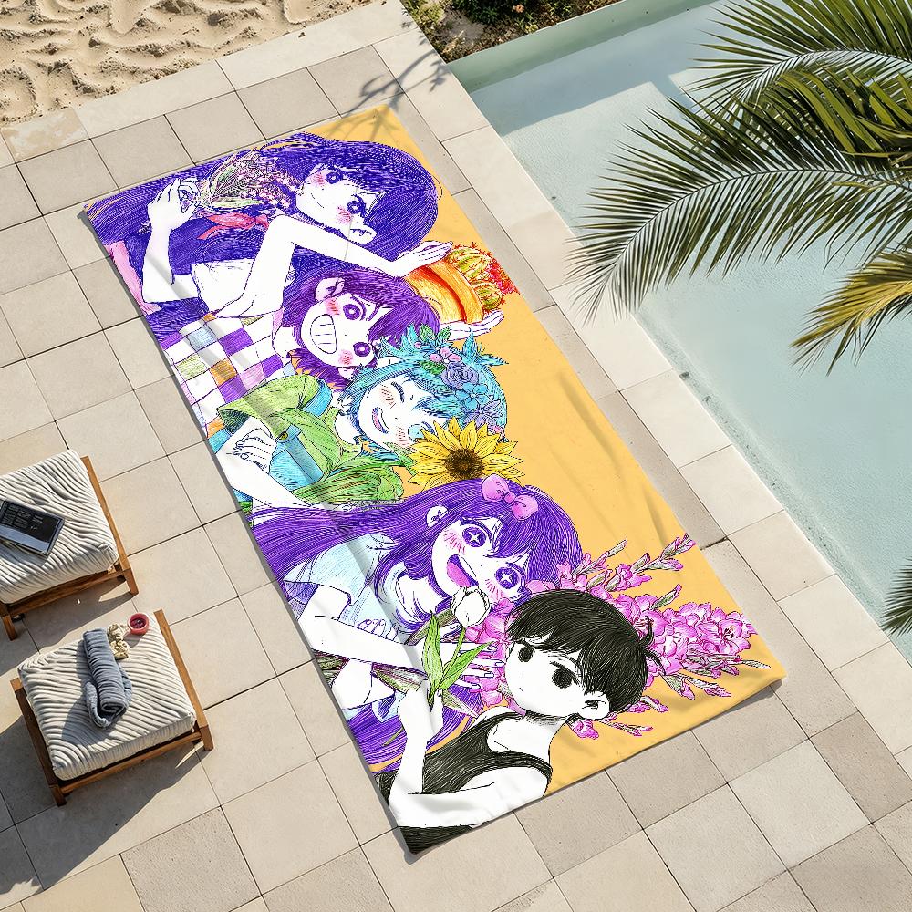 Game O-Omori Cute Towel Shower Sauna Travel Spa Quick Dry Gym Accessories Soft Large Beach Towels
