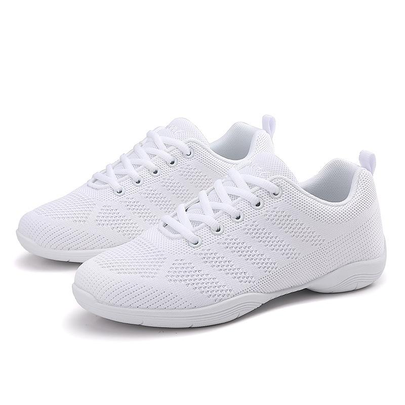 Competitive cheerleading shoes Training competition shoes Dance shoes Adult soft-soled square dance White aerobics shoes Women's