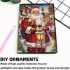 Santa Claus A5 Size Diamond Painting Notebook Set with 4Pcs Bookmark Gift
