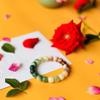 Weathered Buddhist Beads Bracelet with King Kong Knot and Lotus Bodhi Design