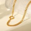 1pc Classic Cuban Link Chain Necklace for Women Men Trendy Fashion Hip Hop Choker Statement  Party Jewelry Gifts