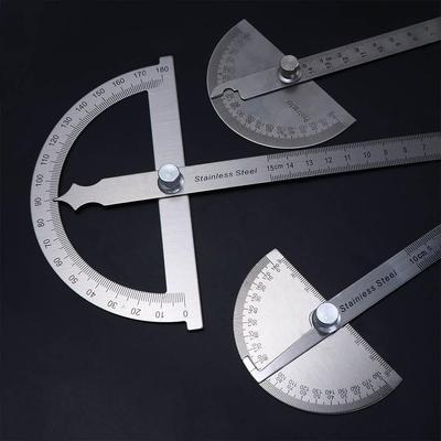 Werkzeuge Messschieber Edelstahl Goniometer Messlineal Winkelmesser Verstellbarer Winkelmesser Winkelmesser 180-Grad-Winkelmesser