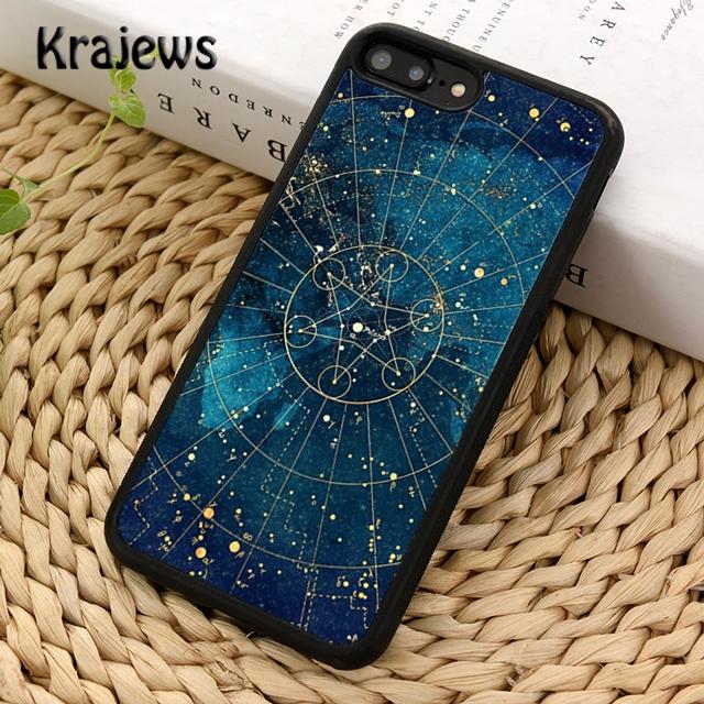 Krajews Starry Night Constellations stars universe Phone Case For iPhone 17 Air 16 15 14 plus 11 12 13 pro max Fundas