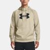 Under Armour Fleece Logo Print Breathable Warm Hoodie Men Hoodie Khaki 1379854-289