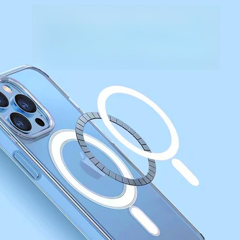 Applicable To Apple 14 Magnetic Suction Phone Case Iphone 15 Acrylic Transparent Protective Case 16E Magnetic Charging Case