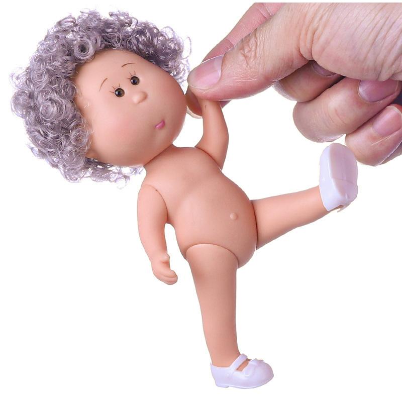14cm Mini Potato Doll 5 Movable Joints Diy Vinyl Cute Dolls Toys Naked Baby Small Potato Doll Diy Dressing Doll Home Decoration