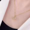 Japanischer und Koreanischer Stil Liebe Seele Dynamisch Ozean Herz Für Mädchen Schlüsselbein Kette, Anhänger Design, Legierung Kette