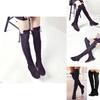 Luxurious Womens Lace Up Low Heel Thigh High Over The Knee Stretch Riding Boots Shoes