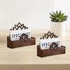 Business Card Holder Desk Desktop Display Stand Elegant Postcard