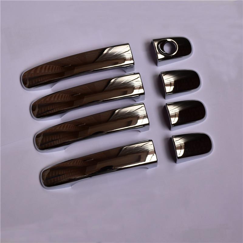 

CAR STYLING door handle cover FIT For Ford Everest Ranger T7 2017 ABS CHROME car accessories Door Handle Bowl Frame Cover срібний
