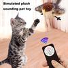 Flapping Bird Cat Toy Interactive Simulated Chirping Bird Toy USB Rechargeable Plush Bird Cat Toy with Remote Control for Indoor Cats