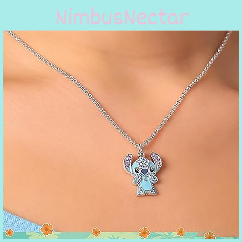 Lilo Stitch Fashion Jewelry Alloy Chain With Rhinestones For Casual Gift