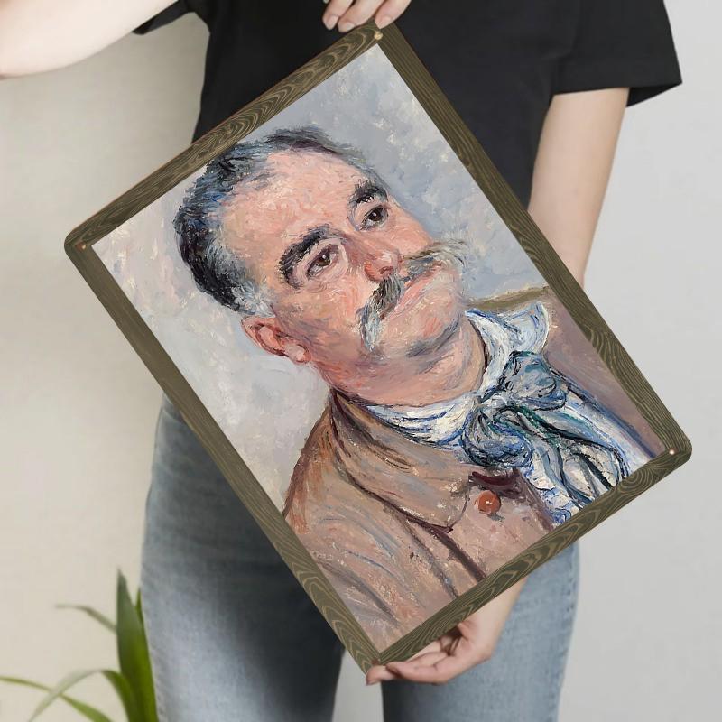 

Custom Vintage Portrait Oil Painting Style Metal Tin Wall Art Decor Hanging 20x30cm（7.8x11.8inch）