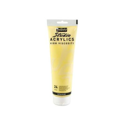 Acrylic Paint - PEBEO - Studio High Vicosity - 250 Ml - Naples Yellow - Matt Finish