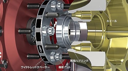 KYO-EI Wide Tread Spacer Hub Unit System 5020W3-56 (HOLE) 5H (PCD) 100mm (Thickness) 20mm (Thread Diameter X Pitch) M12 X P1.25 (Hub Diameter) 56mm