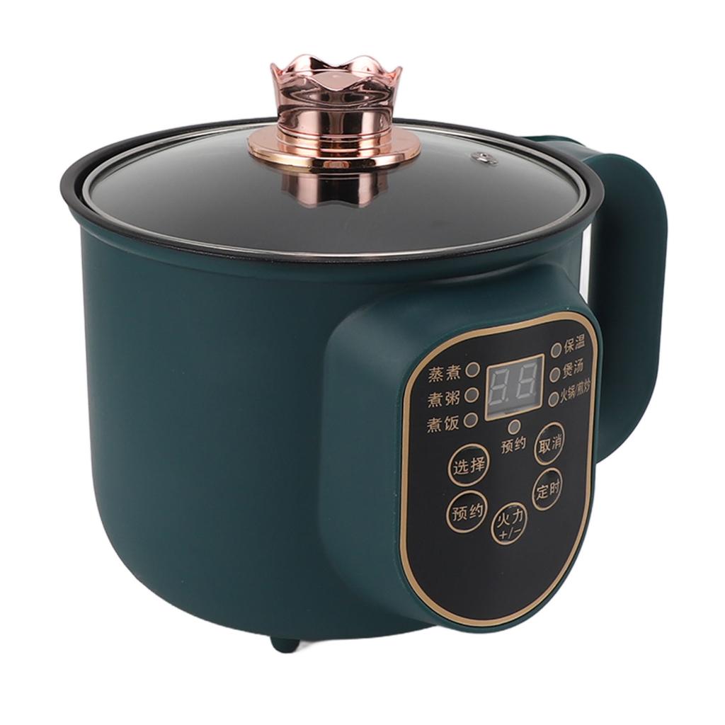 Electric Cooking Pot 1.8L 600W Portable Easy To Clean Noodle Ramen Pot for Home Office Party