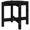 VidaXL Table basse Noir Ø 52,5x45 cm Bois massif de pin 822311