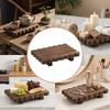 Solid Wooden Storage Tray Decorative Wooden Decorative Pedestal Wooden Plant Stand  Kitchen Display