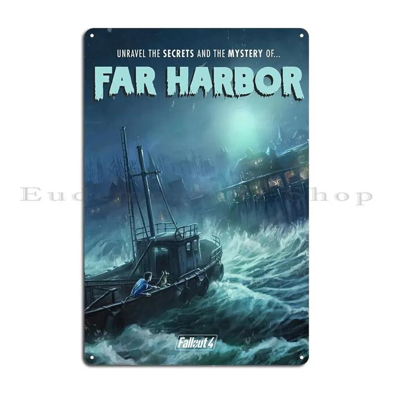 Фар Харбор Металлическая Табличка Постер Персонализированный Дом Ретро Дизайн Персонализированный Жестяной Постер 20x30cm