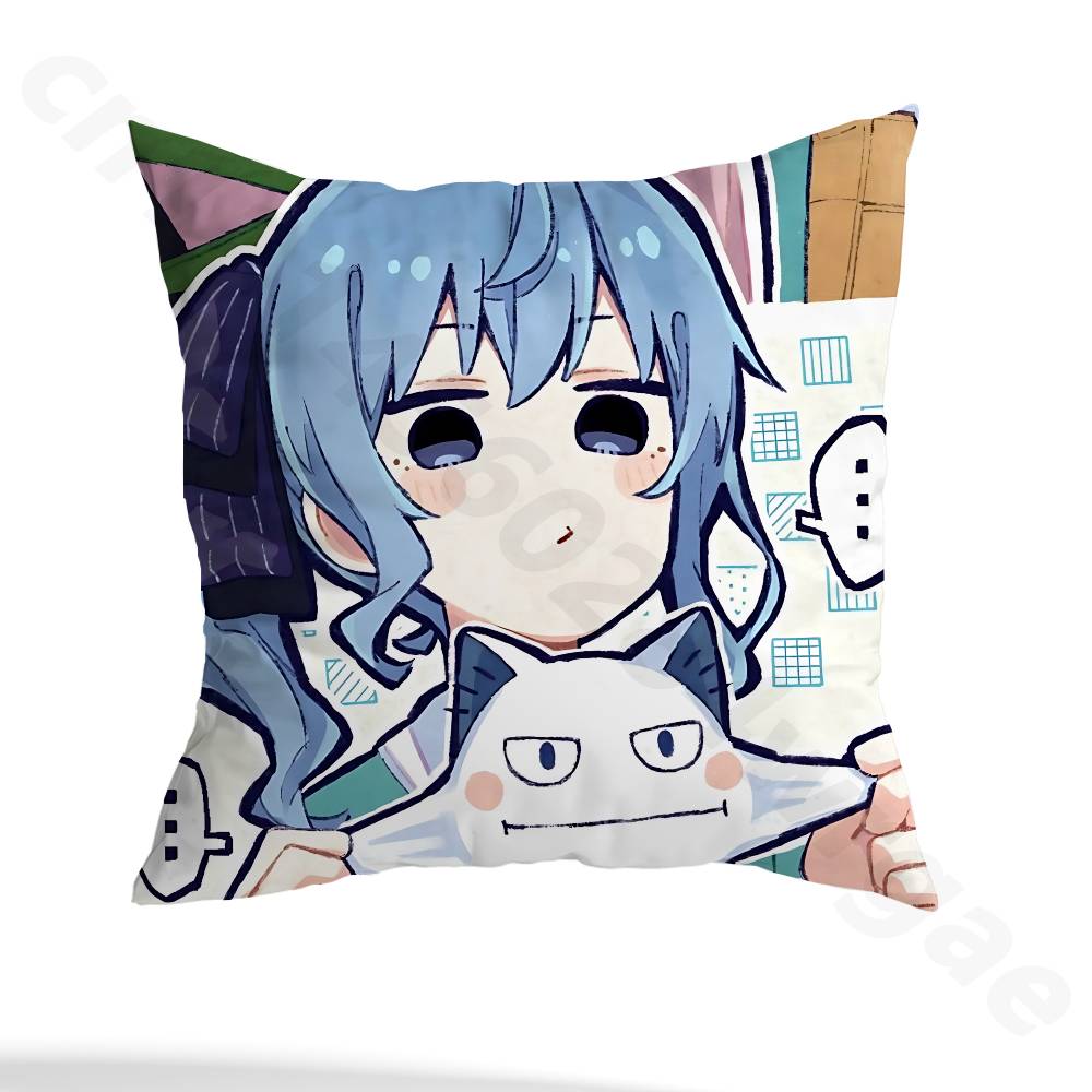 H-hoshimachi suisei pillowcase casual style decoration, suitable for home decoration (excluding pillow core)