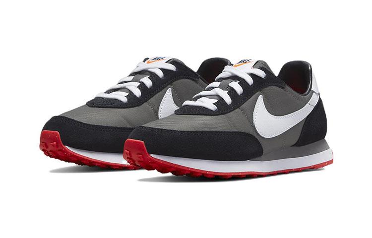 Nike Waffle Trainer 2 Abrasion Resistant Low Top Sports Casual Shoes Black White Children Aged 3 7 Years Old DC6478-005