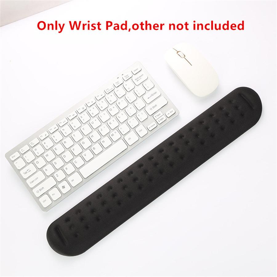 Black Soft Memory Cotton Foam Keyboard Wrist Rest Mat For Laptop Keyboard Gaming