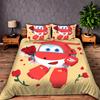 3D Print Super Wings Jett Bedding Set Single/Twin/Full/Queen/King Size Adult Bedroom Duvet cover Sets Anime Gift
