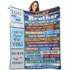 Gift To Brother, Flannel Blanket Single-Layer Printed Blanket Production Source