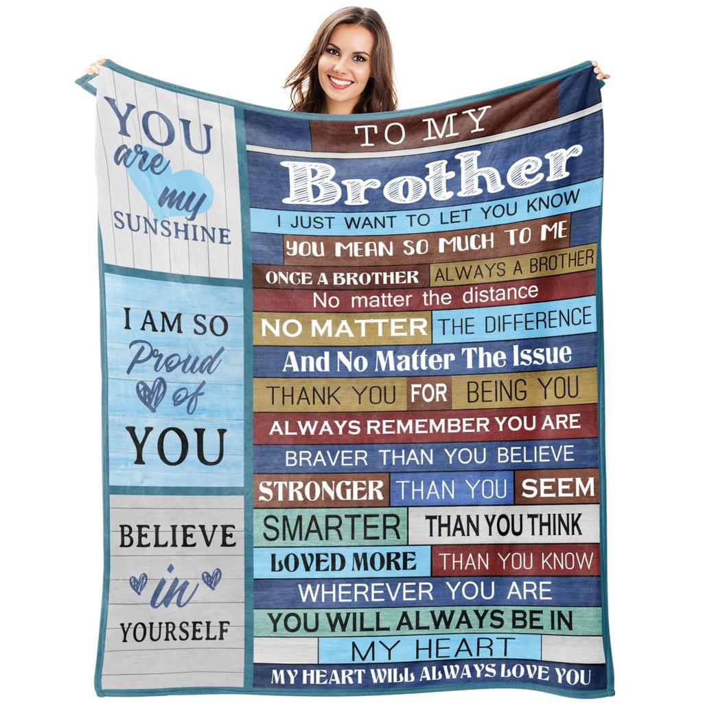 Gift To Brother, Flannel Blanket Single-Layer Printed Blanket Production Source
