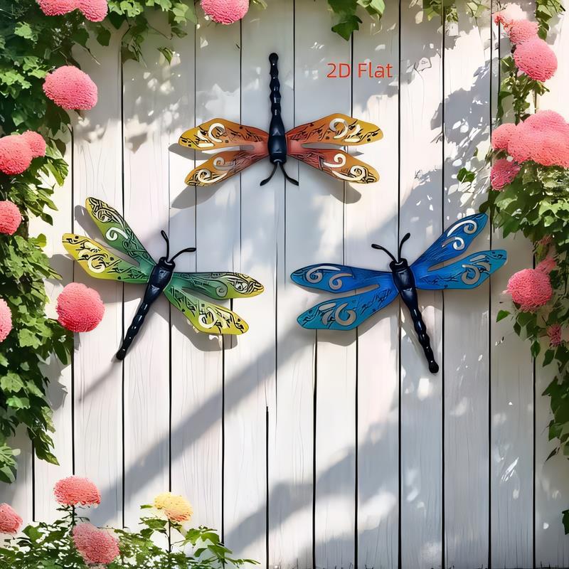 Tin Sign Dragonfly Wall Decor Metal Sign Dragonfly pcs Set Vintage Garden Outdoor Patio Yard Art Rustic Hanging Plaque for Hom