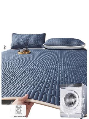 2026 Summer Latex Ice Silk Cooling Mat Set - Single Bed, Student Dormitory