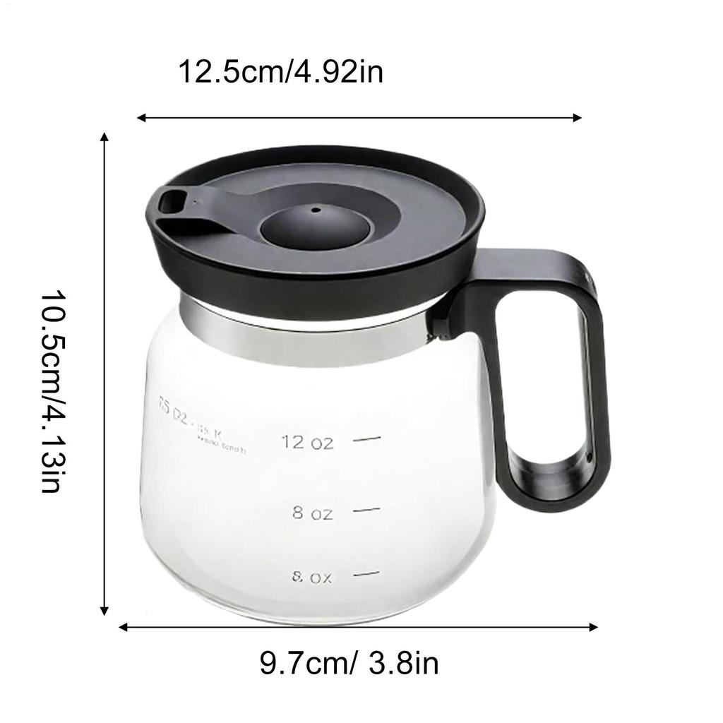 Clear Coffee Mug 16oz Glass Mugs for Hot Beverages Pot Drinking Cups with Lid for Hot Cold Beverage Milk Latte Cappuccino Water