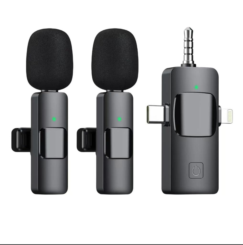 Wireless Earbuds Strong Quality Lavalier Microphone Noise Cancelling for Smartphone Gaming Streaming and Music Calls