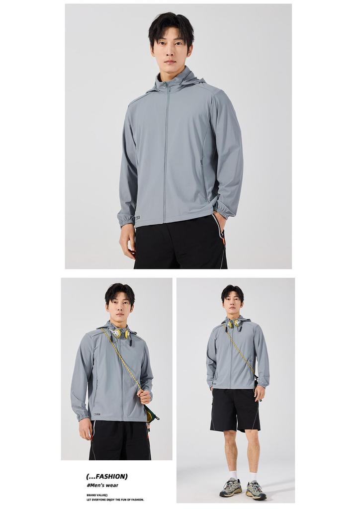 Custom Men's and Women's Quick-Dry Ice Silk Sun Protection Jacket for Outdoor Sports and Fishing with Logo