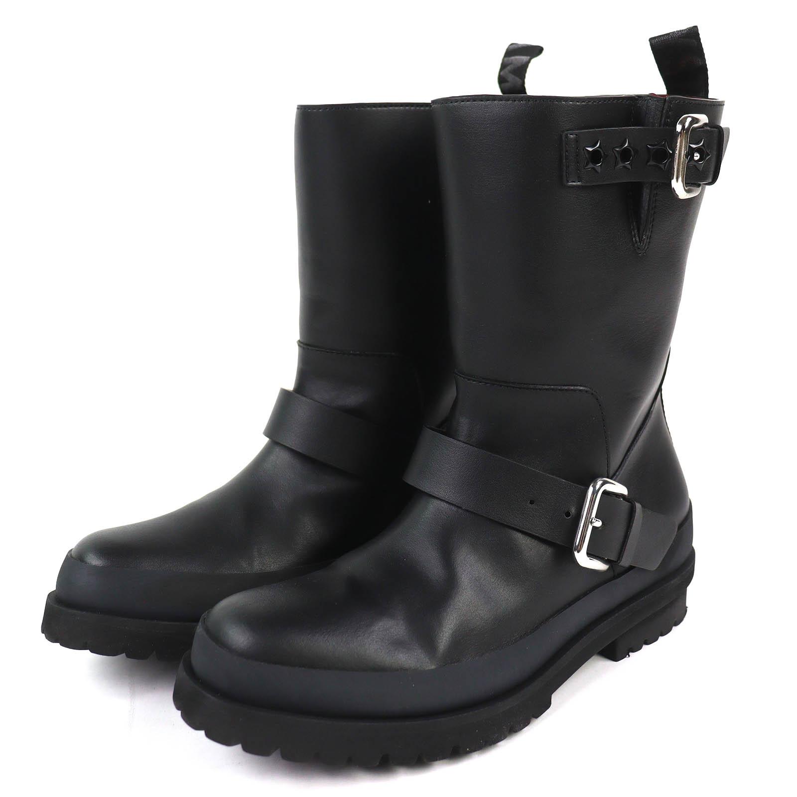 Great Stella McCartney Trace buckle strap biker boots Logo VEGEA Leather 36 Used 19660₽