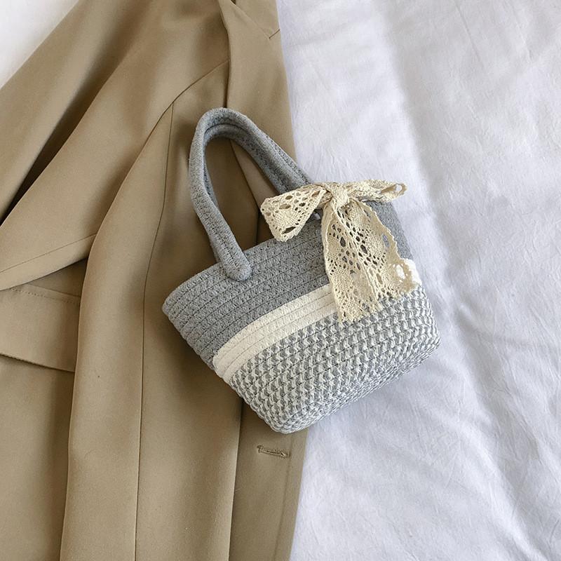 

Stylish Bucket Bag For Women In Gray Pink And Khaki Perfect For Summer Casual Use