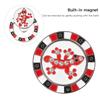 Zinc Alloy Double Layer Golf Ball Marker Magnetic Hat Clip Cap Clamp Gift SuppliesRed Lizard