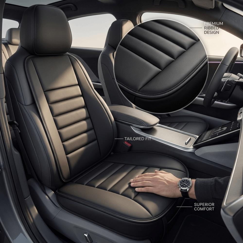 High Density Sponge Car Heightening Cushion Thick Auto Seat Cushion Non-Slip Seat Pad All Seasons