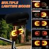 2Pcs Bike Tail Light with Turn Signal Waterproof Split Bicycle Rear Lights with 5 Modes Safety Warning Bike Lamp for Cycling